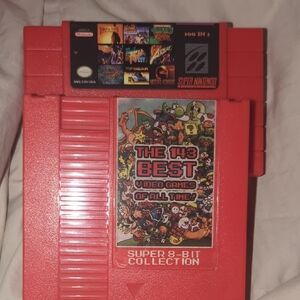 Nintendo Red Super 8-Bit Game Cartridge